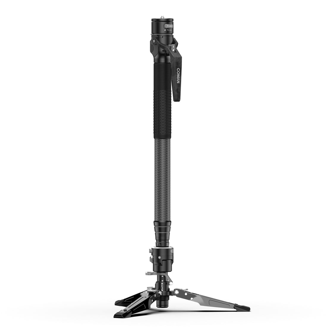 Coman M1 Pro Carbon Fiber Monopod 1645mmクイックリリースフットロック20kg負荷