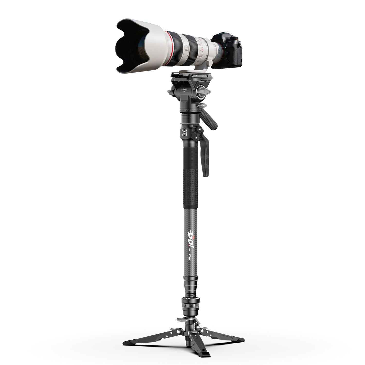 COMAN 180cm Camera Tripod Variable 184cm Monopod 360° Ball Head And 1/4'' Thread Bearing Weight 8kg Including Quick Release Plate, Tripod Camera Monopod