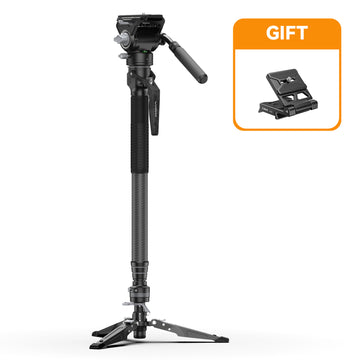 COMAN M1 Pro V5 Camera Monopod with Fluid Head, One-Click Quick Release, and 1750mm Max Height
