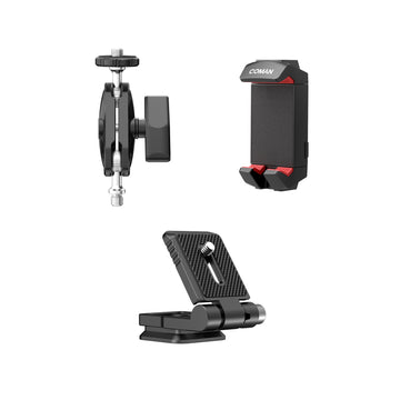 COMAN EX200 L-Bracket + WD4 Magic Arm + EX370 Phone/Tablet Mount Kit