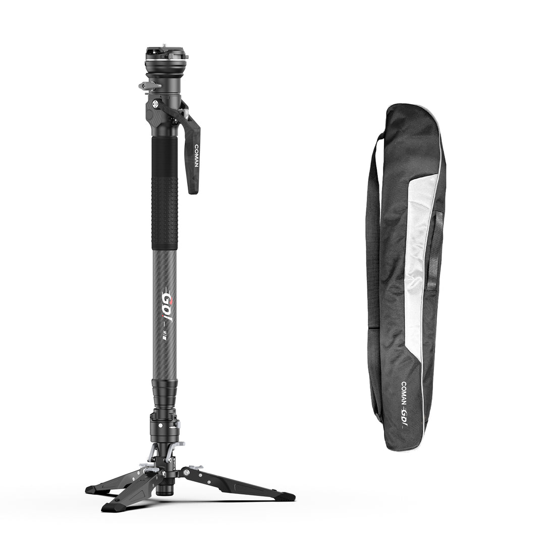 COMAN M1S (Upgraded Version) Lightweight Carbon Fiber Monopod with Arca Quick Release 1655mm