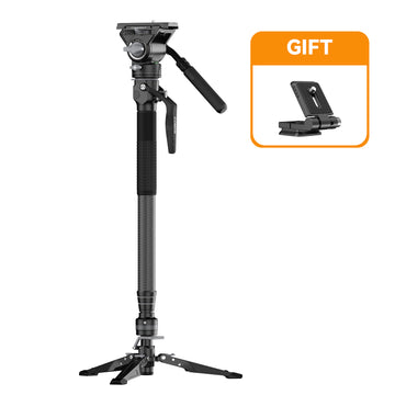 COMAN M1 & M1V5 Portable Lightweight Carbon Fiber Monopod Stable Support 20kg