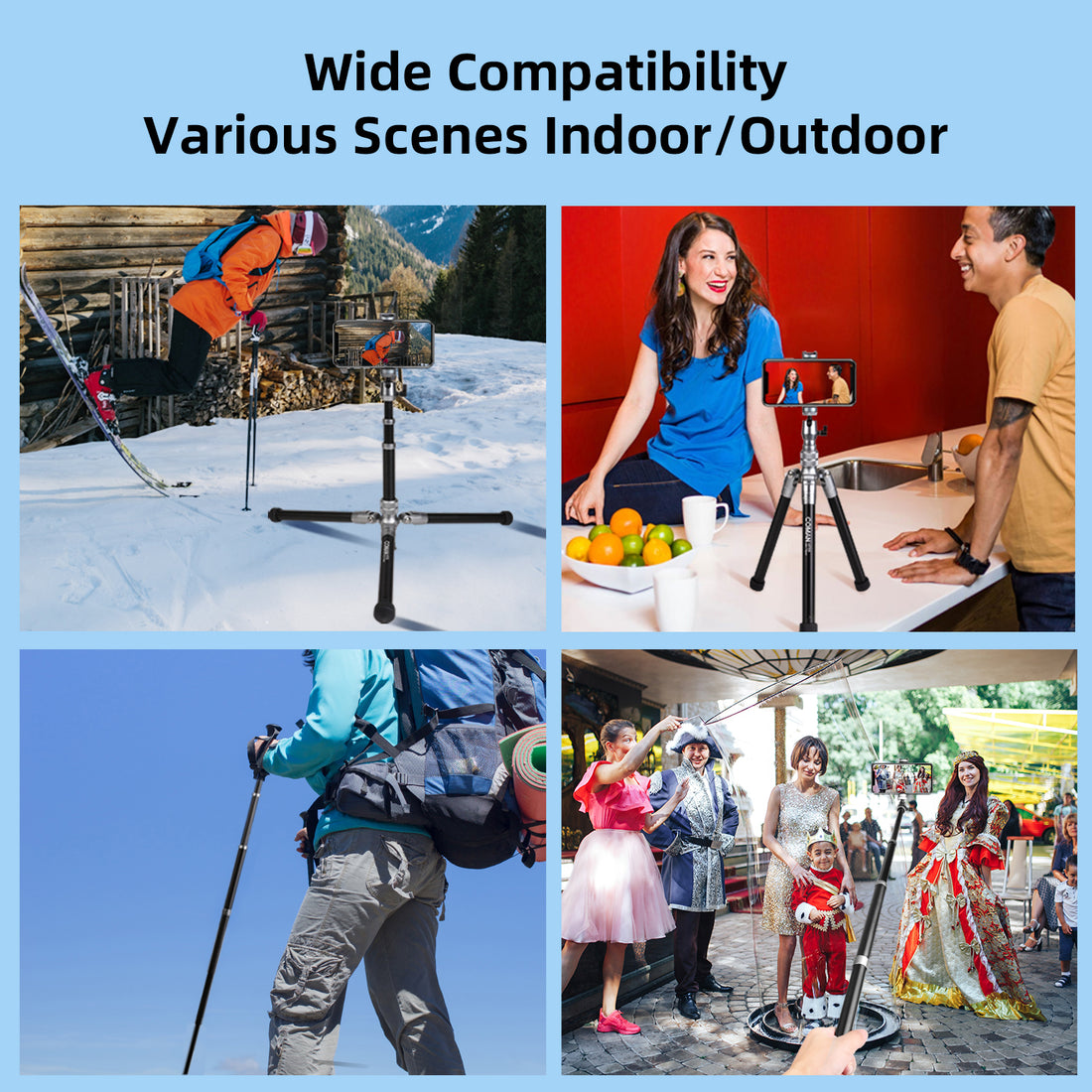 COMAN MT55 Remote Control Camera Phone Tripod Convertible to Monopod