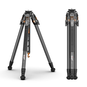 COMAN T1 Snap-Open Carbon Fiber Video and Photo Tripod 4 Section Legs Adjustable Angles 62.9"