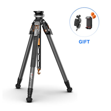COMAN T1S Snap-Open Carbon Fiber Video and Photography Tripod with Bowl Head 4 Legs 64.8"