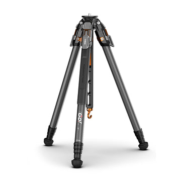 COMAN T1 Snap-Open Carbon Fiber Video and Photo Tripod 4 Section Legs Adjustable Angles 62.9"