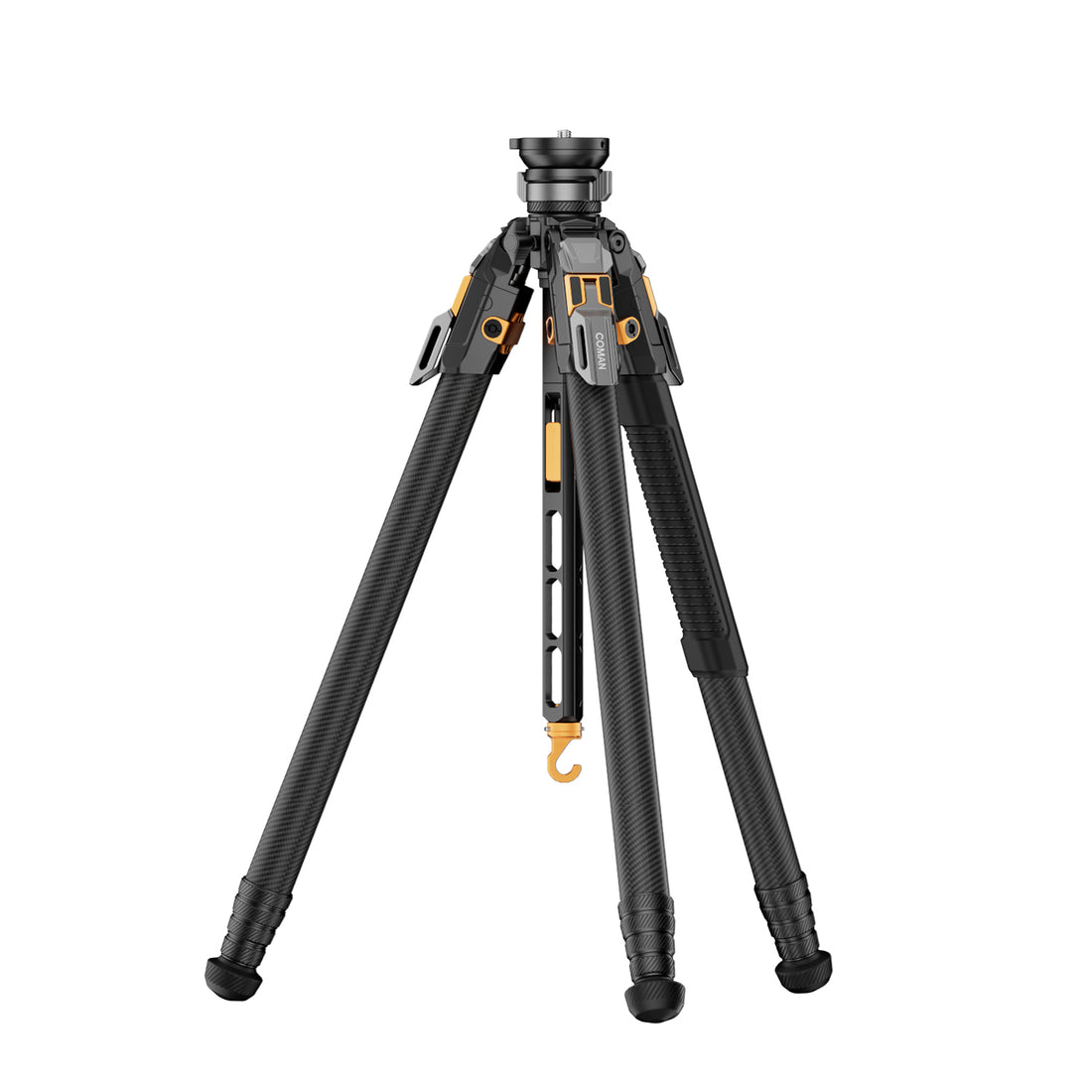 COMAN T2 Series Professional Carbon Fiber Tripod | Snap-Open Camera Video Tripod