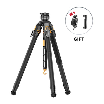 COMAN T2 Series Professional Carbon Fiber Tripod | Snap-Open Camera Video Tripod