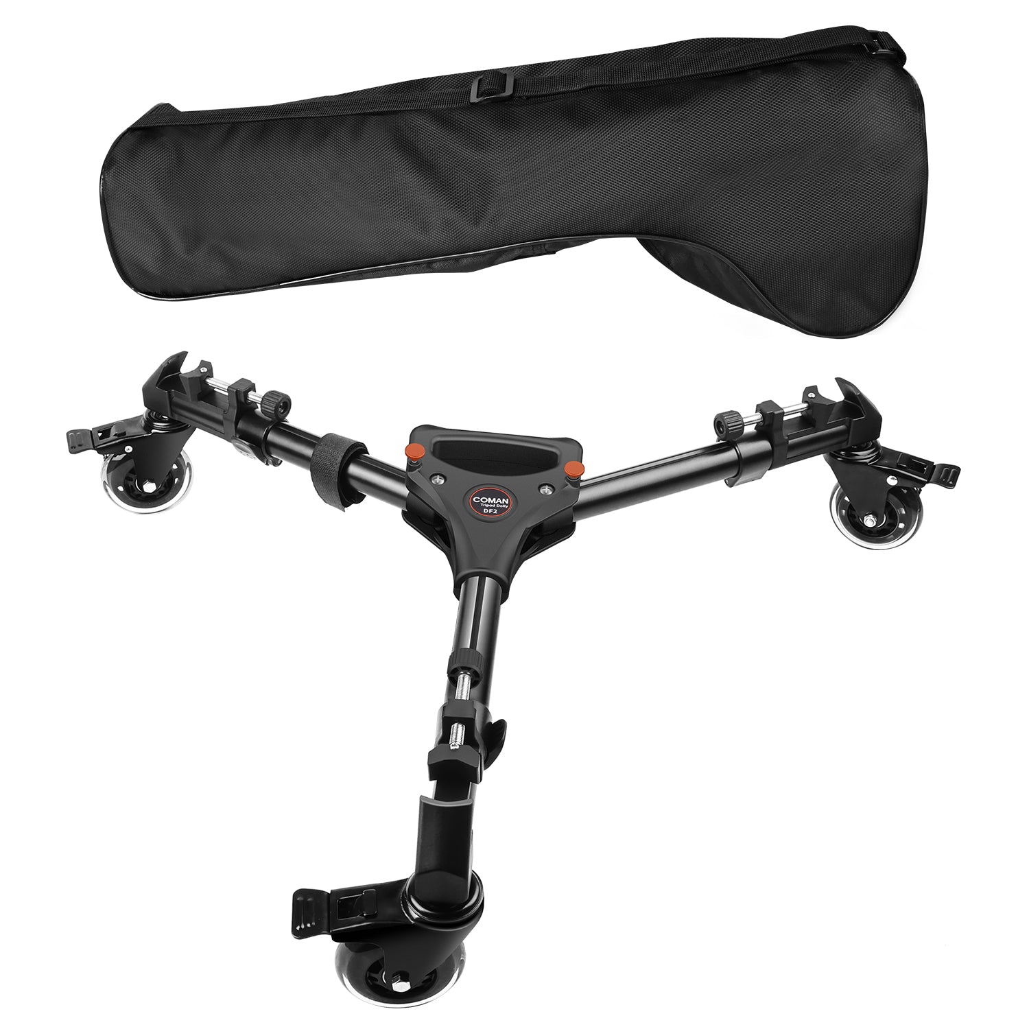 Camera DF2 Tripod Dolly with Heavy-Duty Wheels & Adjustable Legs