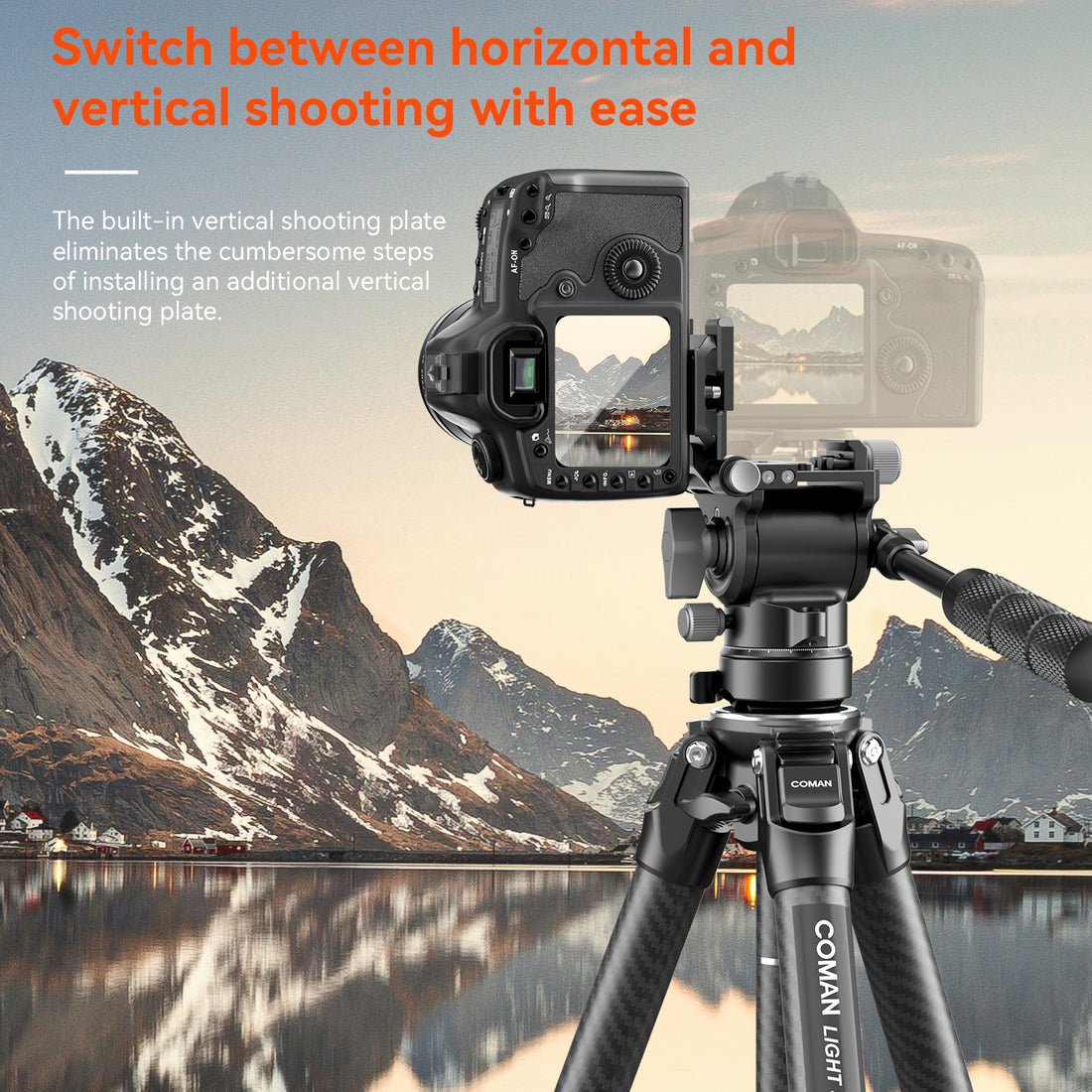COMAN V1 Portable Hydraulic Head | Mini Camera Gimbal, Smooth Motion