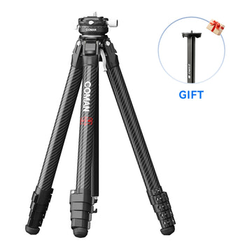 COMAN Zero F38 Carbon Fiber Quick Release Travel Tripod with Ball Head