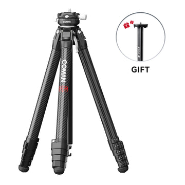 COMAN Zero F38 Carbon Fiber Quick Release Travel Tripod with Ball Head