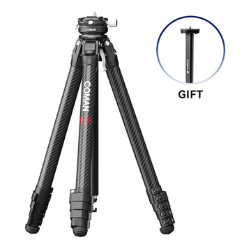 COMAN Zero F38 Carbon Fiber Quick Release Travel Tripod with Ball Head