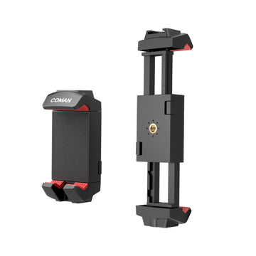 COMAN EX370 Universal Tablet & Phone Clip with Cold Shoe & 1/4" Mount