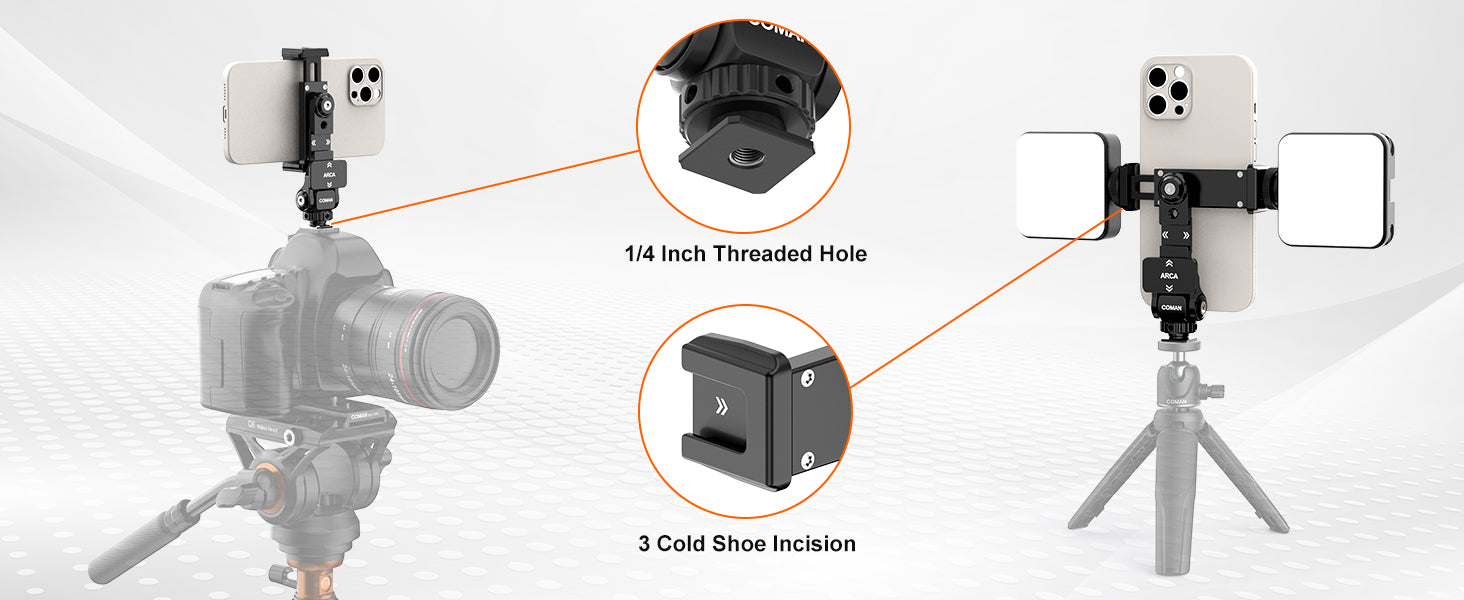 1/4 Threaded Hole Phone Mount
