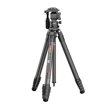 Coman Light H Pro Carbon Fiber Tripod with 1-Second Lock/Unlock & Detachable Monopod