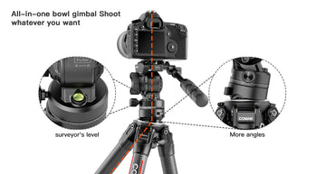 Compact tripod with counterweight hook