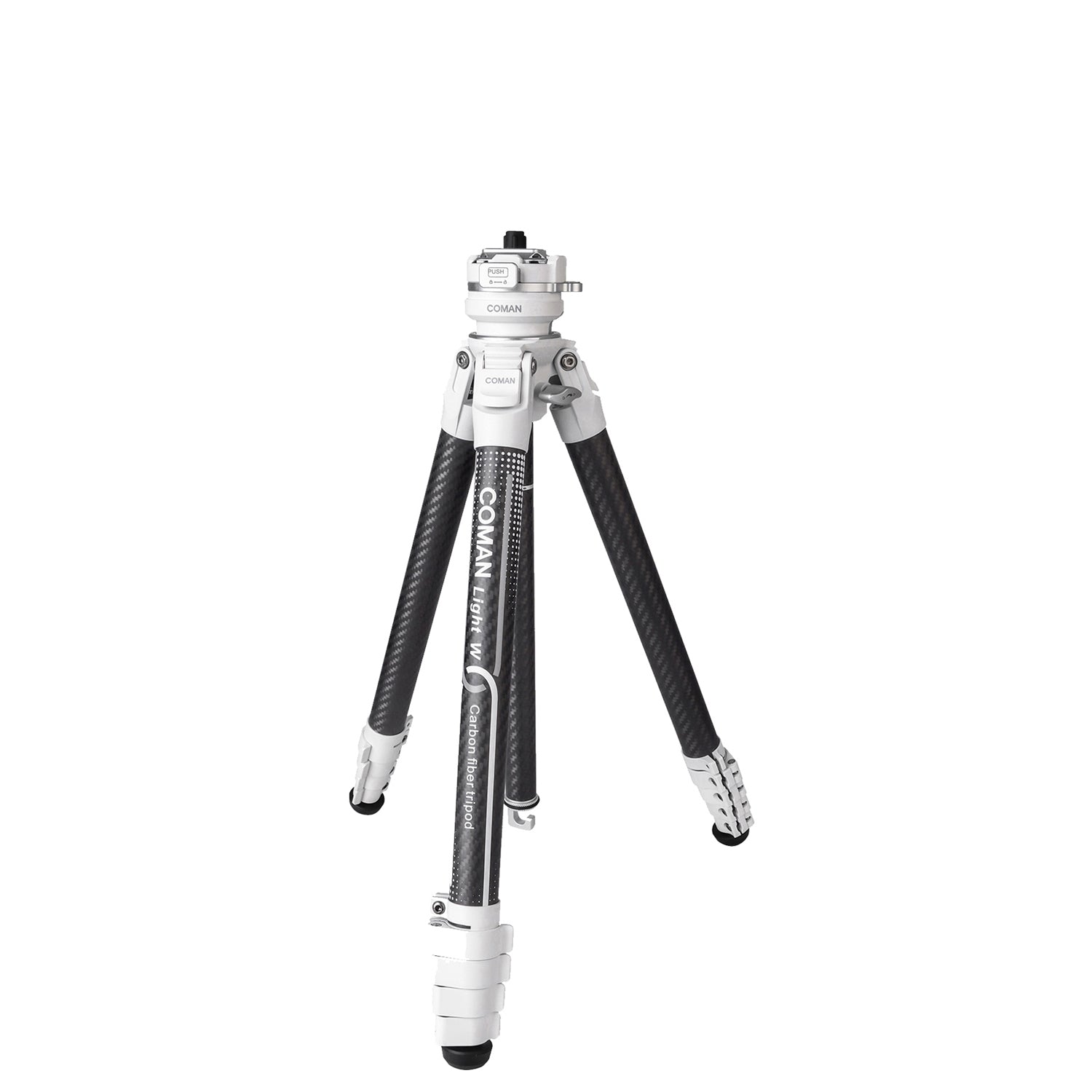 Coman Light W Portable Carbon Fiber DSLR Tripod, 360° Ball Head