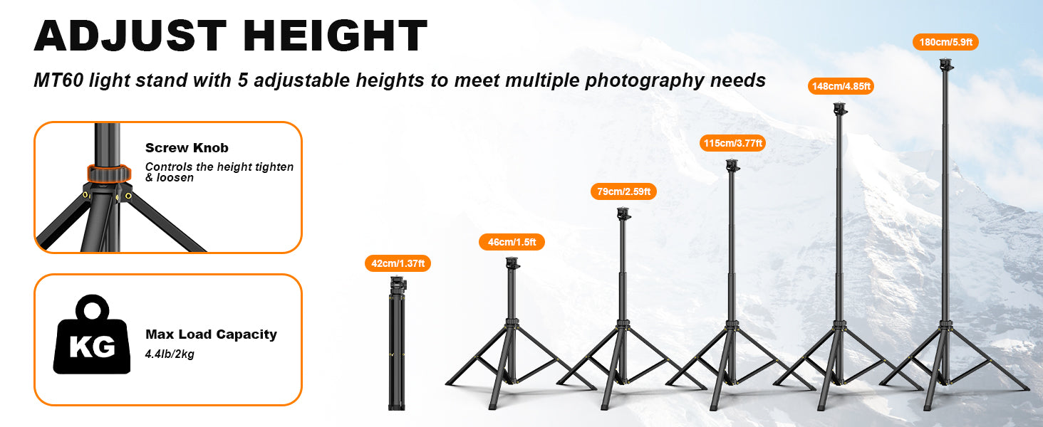 Tripod with Adjustable Height
