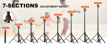 Adjustable Phone Mount Tripod