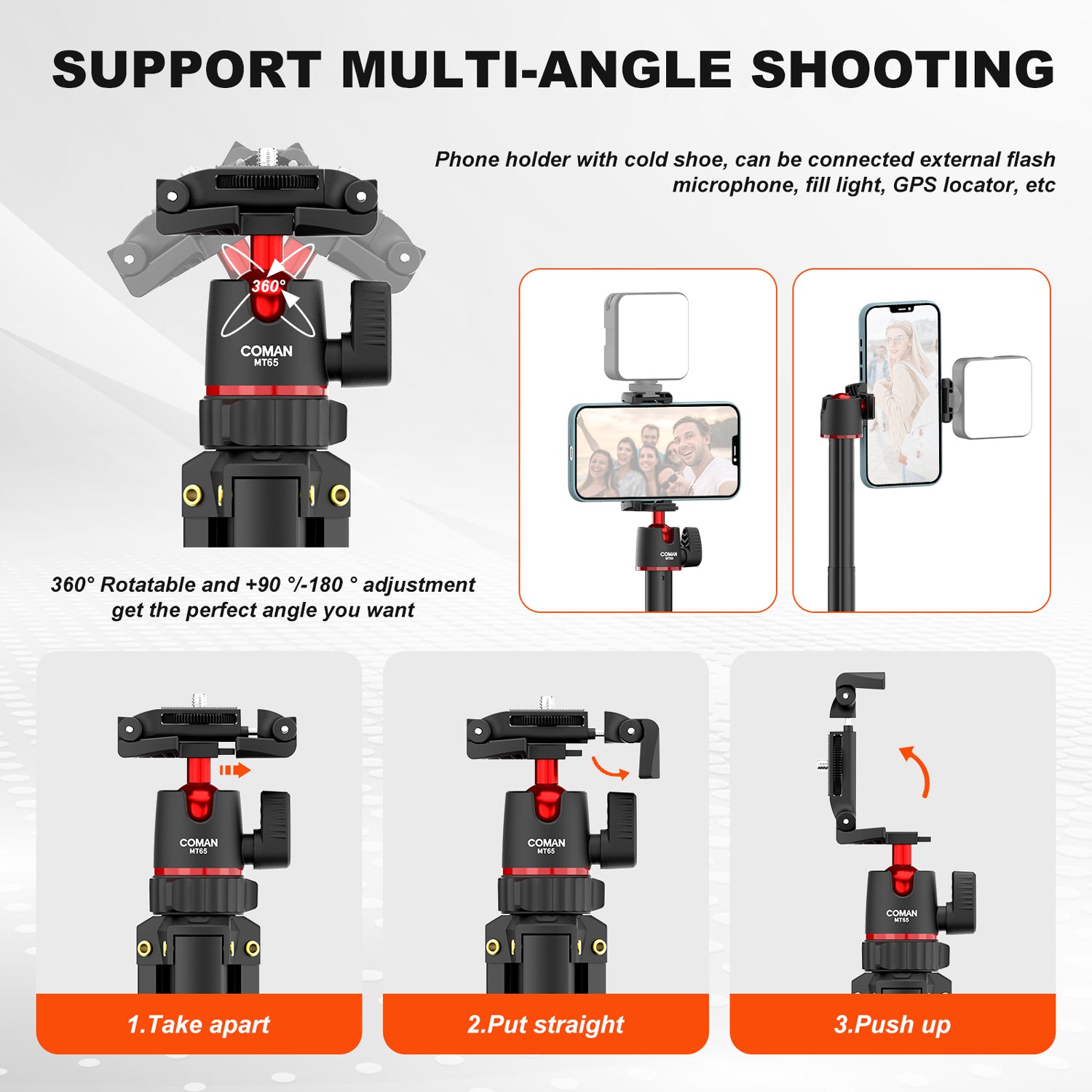 Multi-angle Phone Tripod