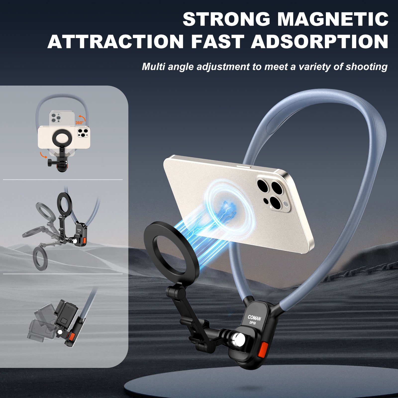Ergonomic Neck Mount for Phones