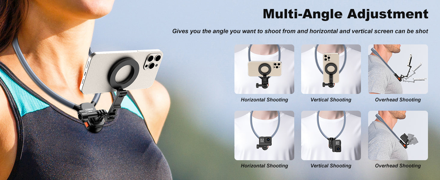 Magnetic Phone Holder Neck Mount