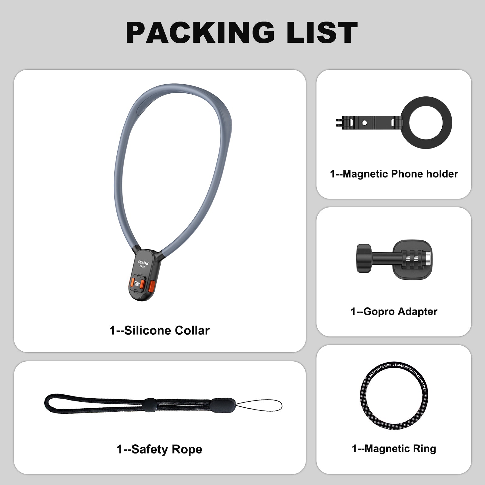 Magnetic Phone Holder for Neck