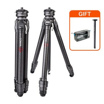 Coman Zero F38 Professional Travel Carbon Fiber Tripod with Arca Ball Head & DJI Quick Release
